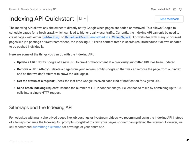 [Google] Indexing API の使い方